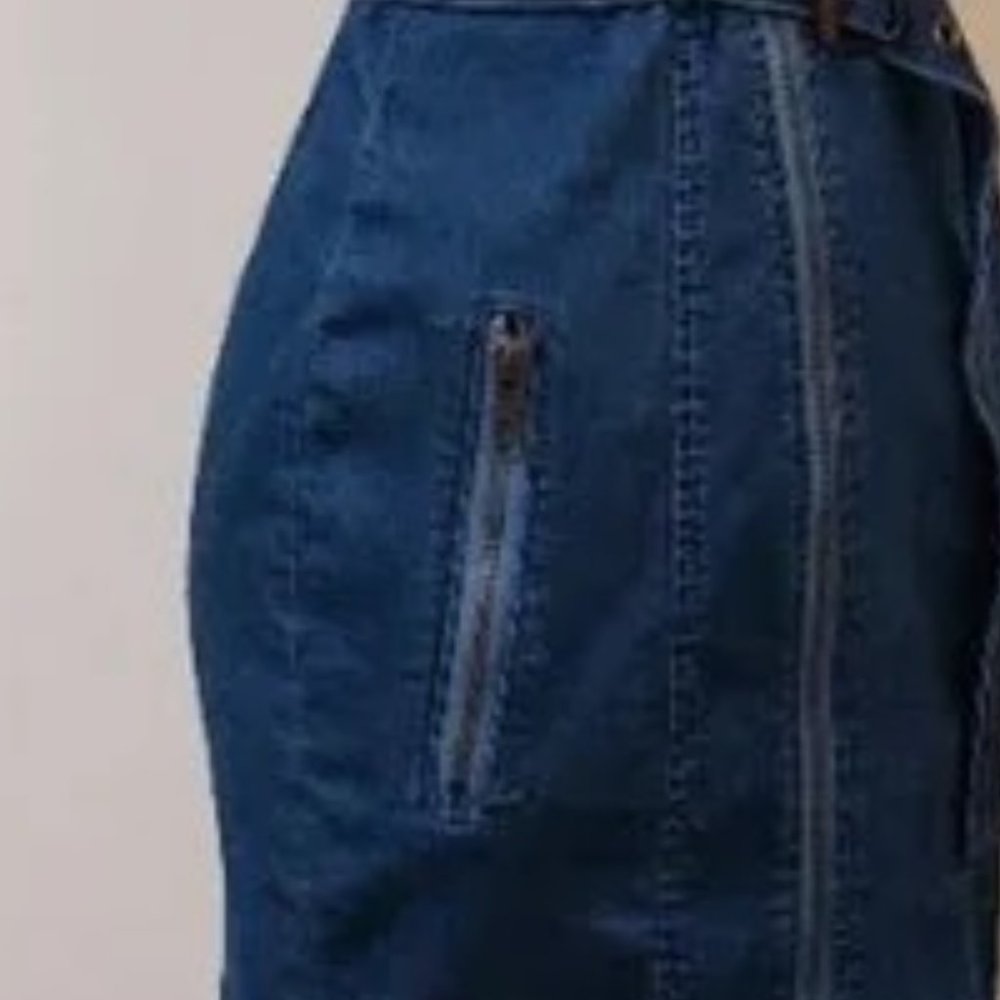 π₯HOT ITEMπ₯ Dolls Kill Belted Denim Moto Dress Dolls Kill - Picture 8 of 11